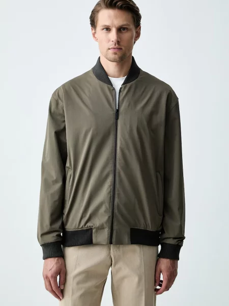 Karl Lagerfeld geacă bomber pentru bărbați verde