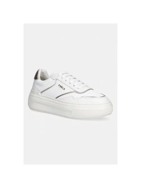 Sneakersy Furla skórzane białe