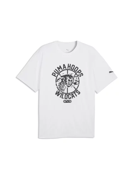 PUMA MÄ™ska koszulka treningowa do koszykÃ³wki TEAM ROAR Akcesoria BiaÅ‚y S biała