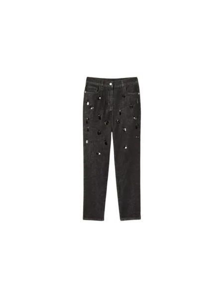Skinny jeansy skinny Twinset czarne