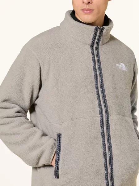 The North Face Fleecová Mikina Tnf Fleeski šedá černá bílá