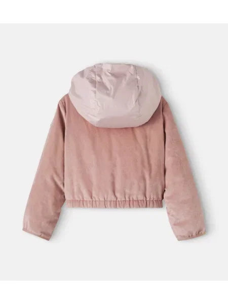 Gyerek pehelydzseki Moncler Enfant rózsaszín