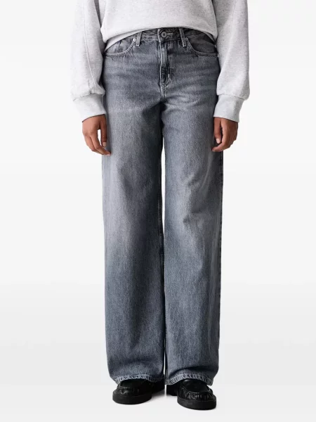Široké džínsy Karl Lagerfeld Jeans sivá