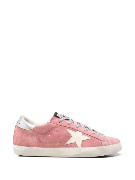Sneakerși Golden Goose din piele de căprioară clasici roz