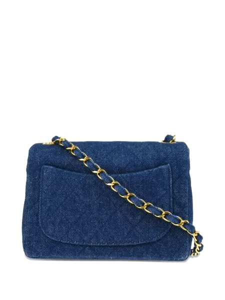 Klasická mini kabelka Chanel Pre-owned modrá