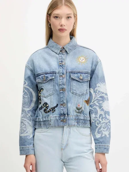 Desigual geaca jeans LANDER de tranzitie albastru