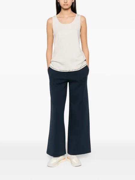 Top 's Max Mara fără mâneci albastru