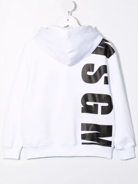 Bluza z kapturem dziecięca Msgm biała
