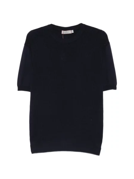 Scurt tricou Canali tricotate albastru