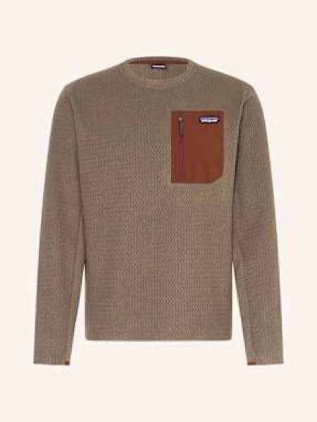 Patagonia Fleecový Svetr Air hnědá