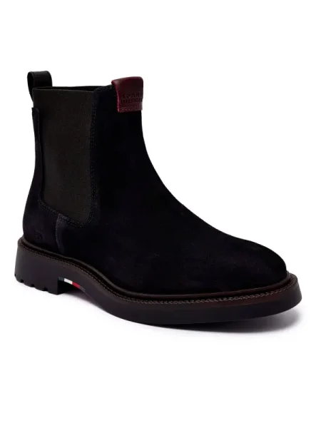 Botine chelsea Tommy Hilfiger din piele negru