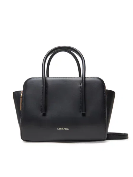 Ročna torba Calvin Klein Carryall Micro Leather Tote črna