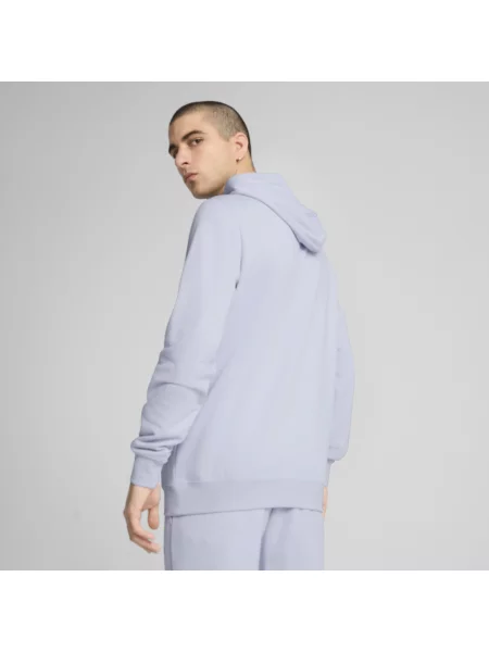 PUMA bluza z kapturem Essentials z małym dwukolorowym logo No. 1 Odzież S niebieski