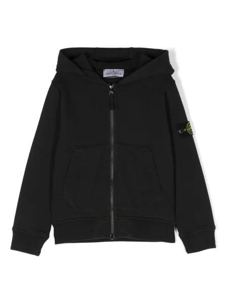 Bluza z kapturem dziecięca Stone Island czarna