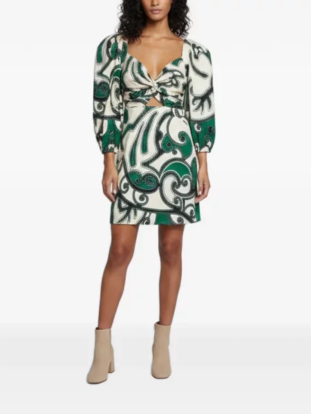 Rochie mini Alex Perry de lână verde