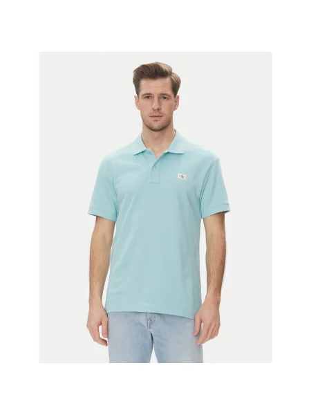 Polo majica Calvin Klein Jeans zelena