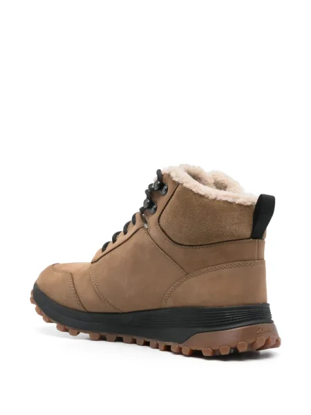Treking trekking gležnjače Clarks s vezicama s čipkom smeđa