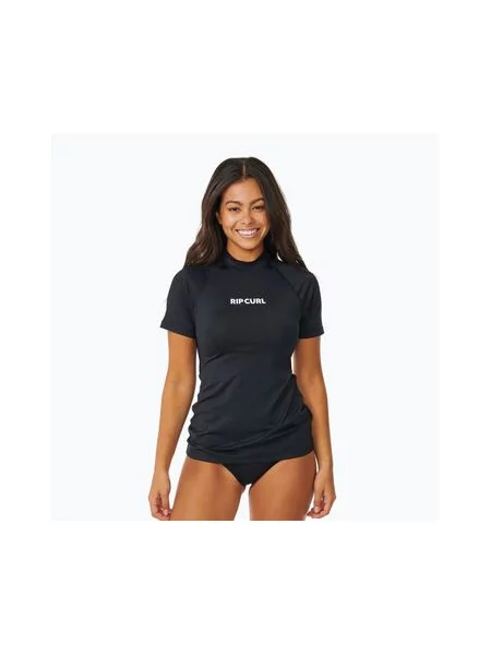 Футболка для плавання Rip Curl Classic Surf UPF Rashguard black чорна