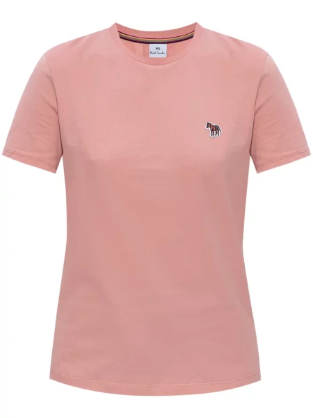 Tricou Ps Paul Smith cu model zebră roz