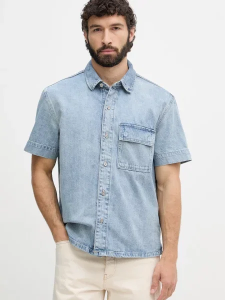 Calvin Klein Jeans koszula jeansowa niebieska