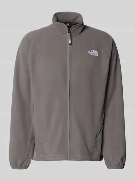 Kurtka z polaru z wyhaftowanym logo The North Face szara
