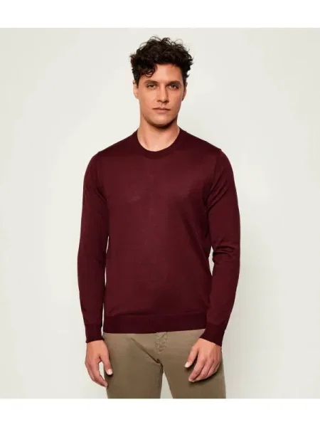 Oscar Jacobson De lână pulover Miguel bordo