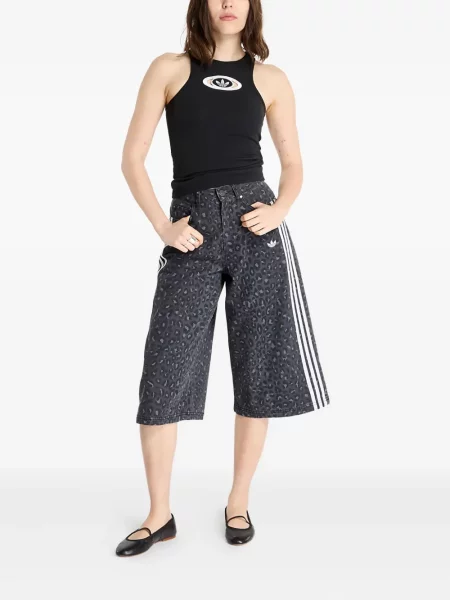 Top sport Adidas cu dungi de catifea cord tenis albastru