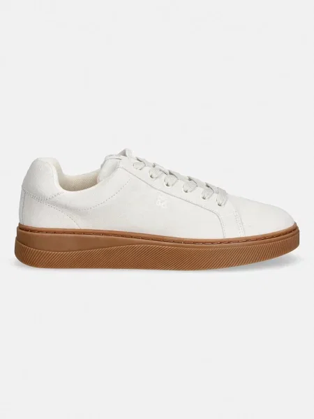 HUGO sneakersy zamszowe Lyzz białe