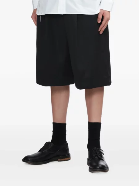 Pantaloni scurți Simone Rocha plisate negru