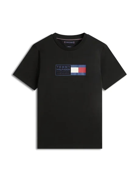 TOMMY HILFIGER Tricou BRAND LOVE albastru închis / roșu / negru alb
