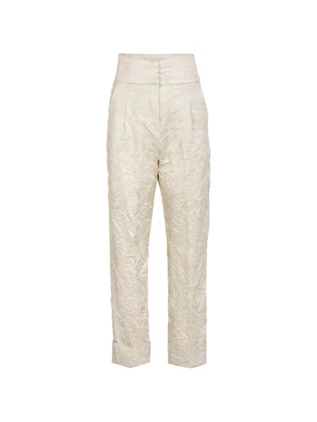 Decupat pantaloni Silvia Tcherassi alb