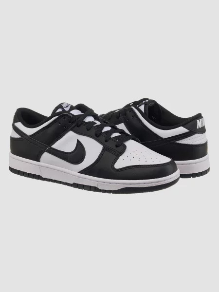 Кожаные кроссовки Nike Dunk белые