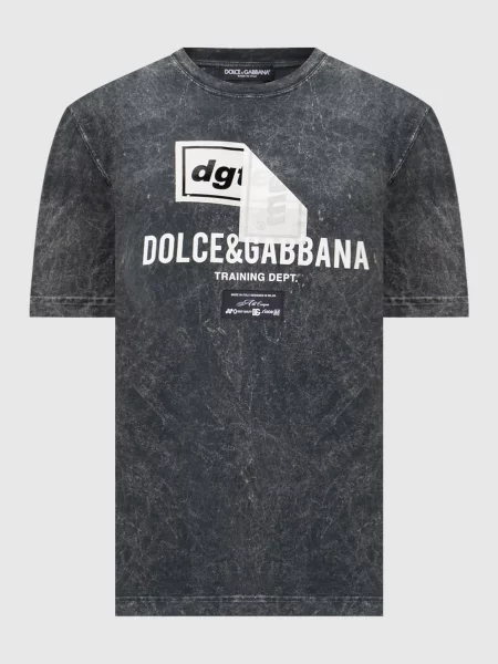 Футболка Dolce&gabbana с принтом серая