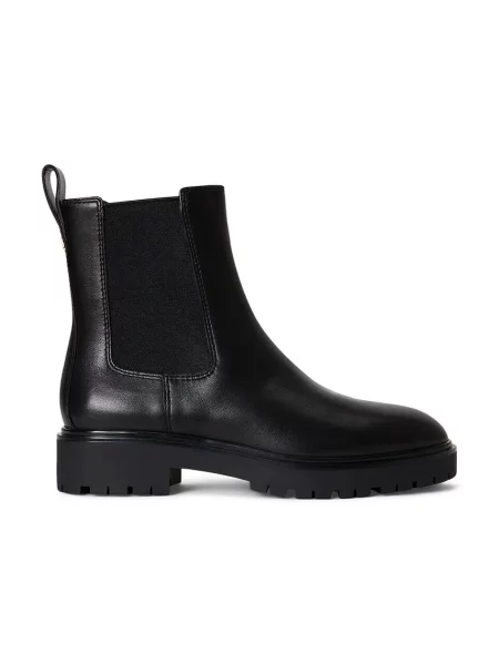 Lauren Ralph Lauren ghete scurte pentru femei din piele Allyson negru