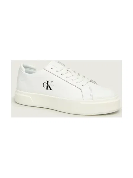 Calvin Klein Teniși din piele BASKET alb