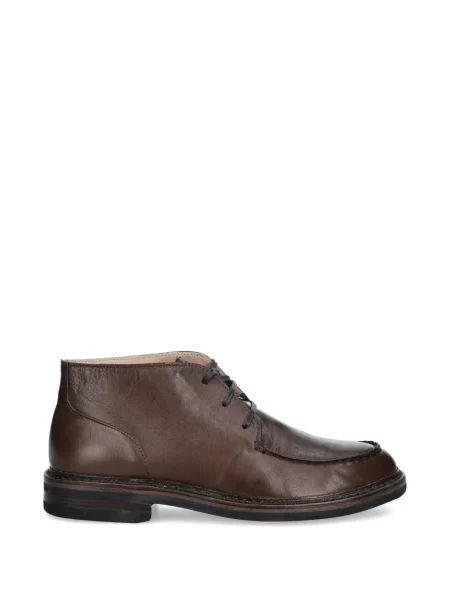 Botine Astorflex cu șireturi din dantelă maro