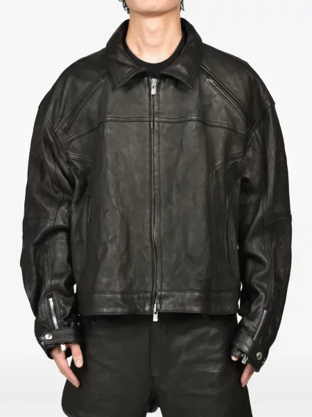 Geanta de piele Filth negru