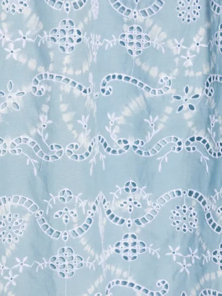 Fustă Maison123 cu broderie albastru