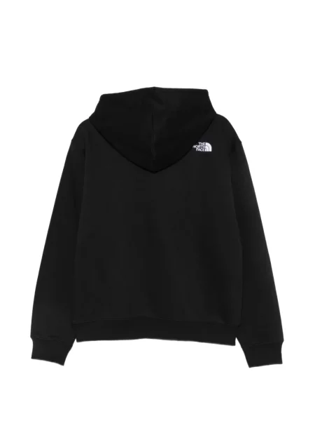 Hoodie The North Face με κέντημα με κορδόνι μαύρο