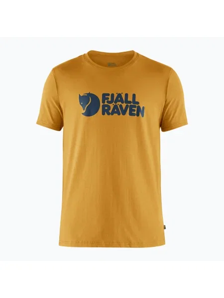 Мъжка тениска за трекинг Fjällräven Logo ochre жълто