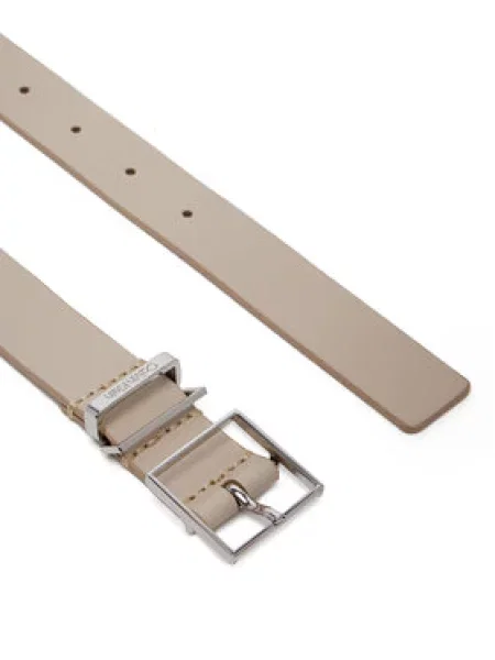Calvin Klein Dámský Branded Loop Square Belt béžová