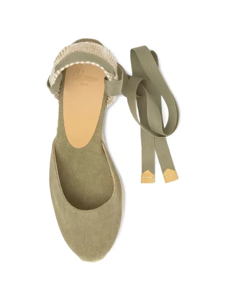 Espadrile Castaner din canvas verde
