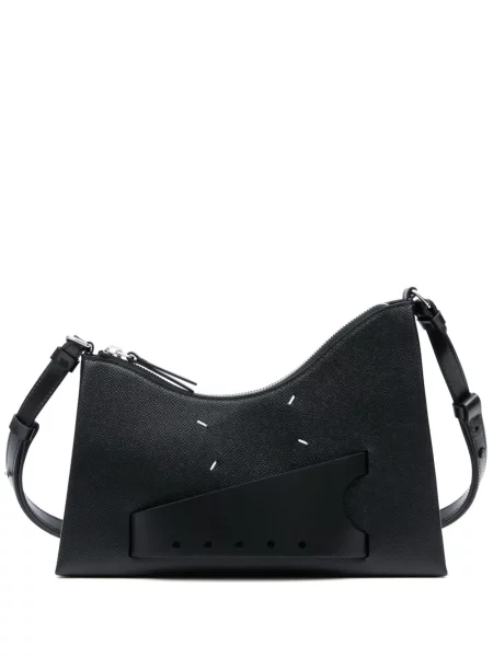 Geanta de piele Maison Margiela din piele negru