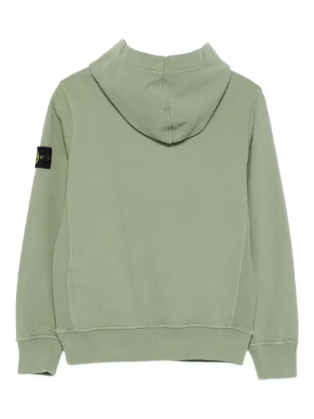 Bluza z kapturem dziecięca Stone Island zielona