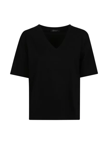 Koszulka Aragona z dekoltem w serek czarna