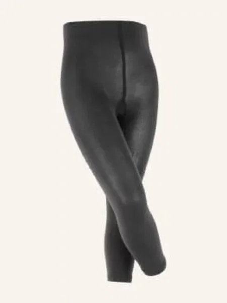 Falke Legginsy Cotton Touch schwarz czarne