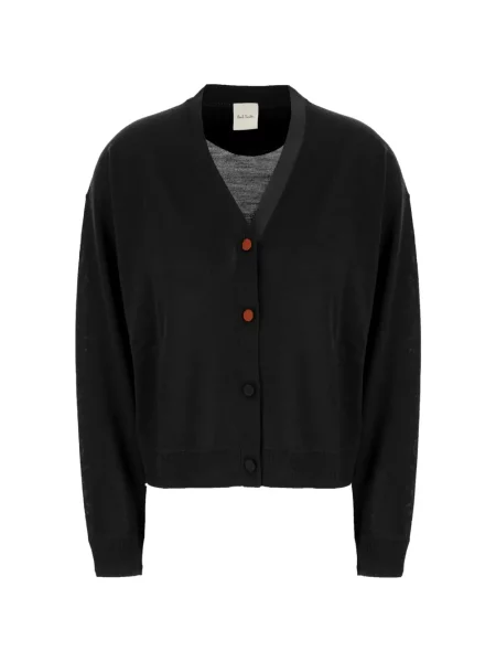 Cardigan Paul Smith cu decolteu în V negru