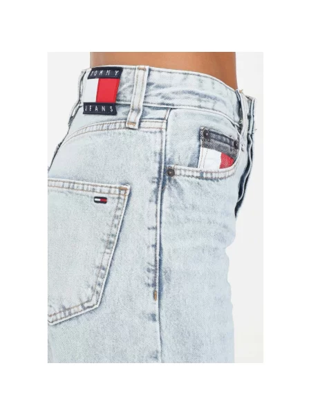 Tommy Jeans jeansy high waist niebieskie