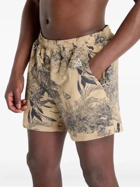 Pantaloni Nike cu model floral cu imagine negru