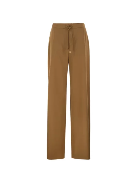 Pantaloni Max Mara cu cordon maro